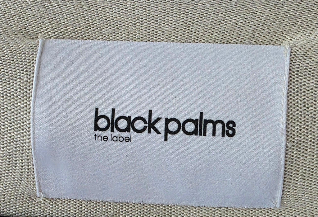 Black Palms oversized v-hals trui beige S/M pre-loved designer