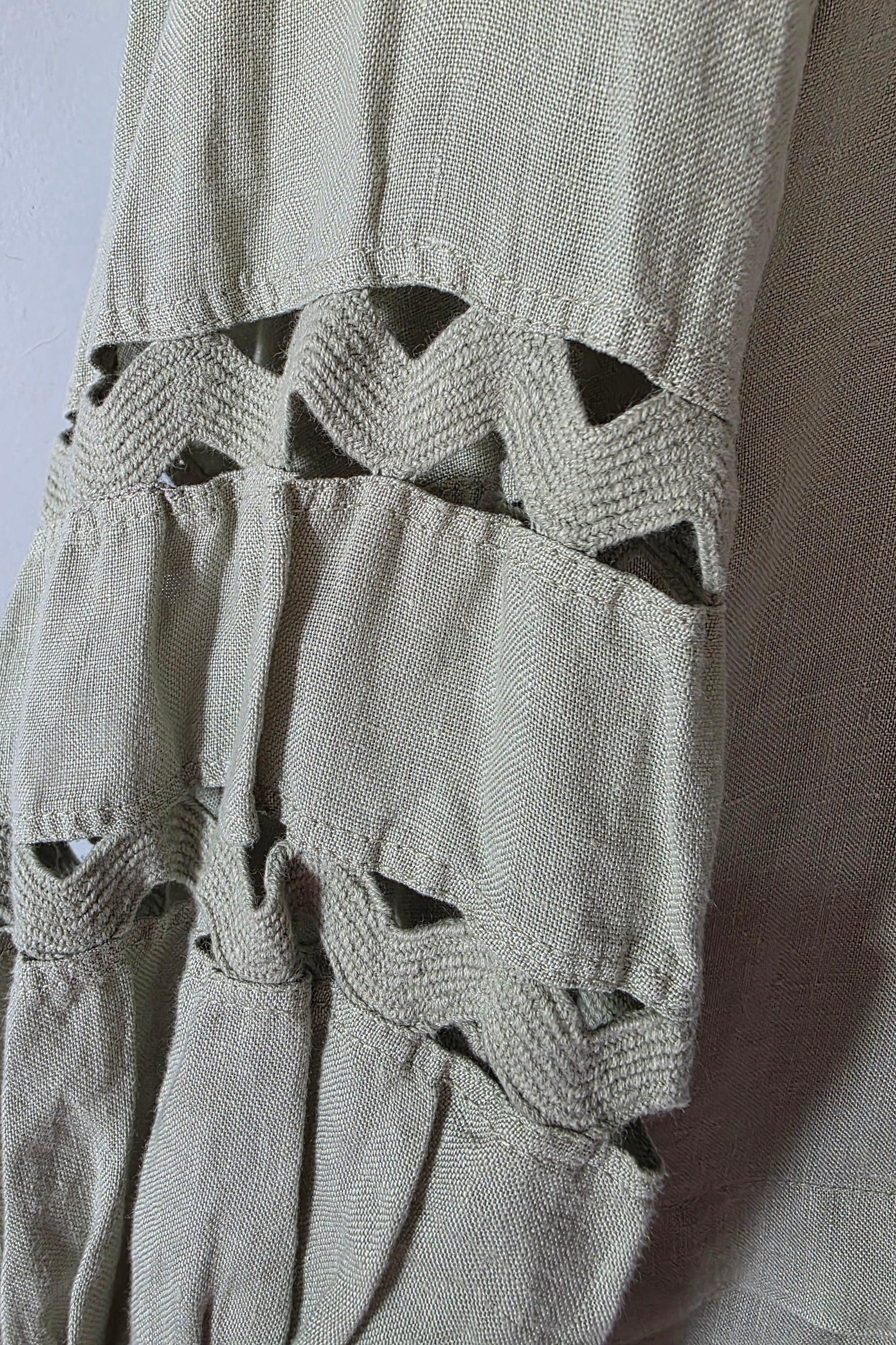 Mr Mood Portugal linnen tuniek jurk resortwear groen S 36 tweedehands dames designer