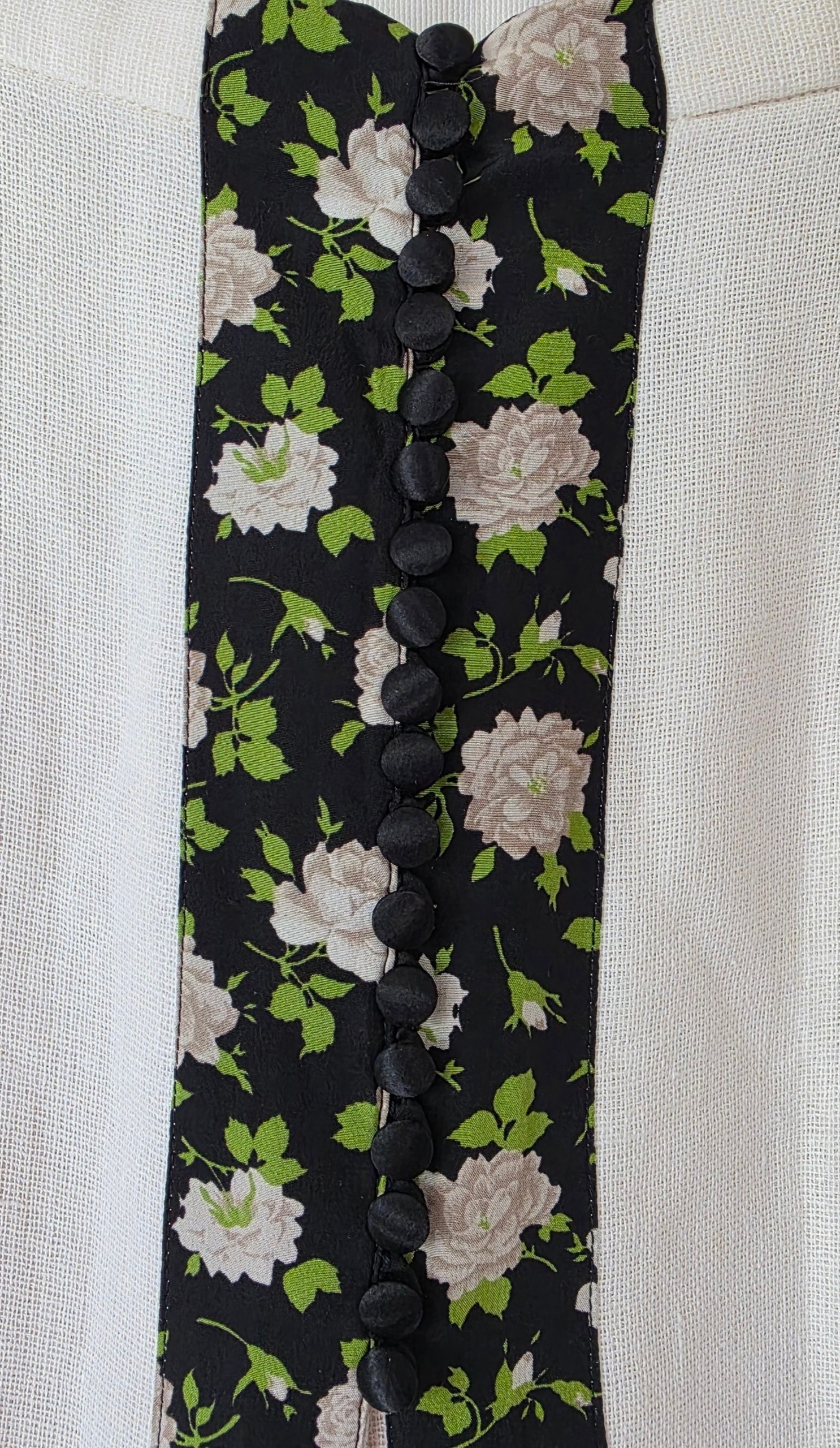 Dolce & Gabbana linnen pencil midi button-up rok wit IT46 tweedehands dames designer