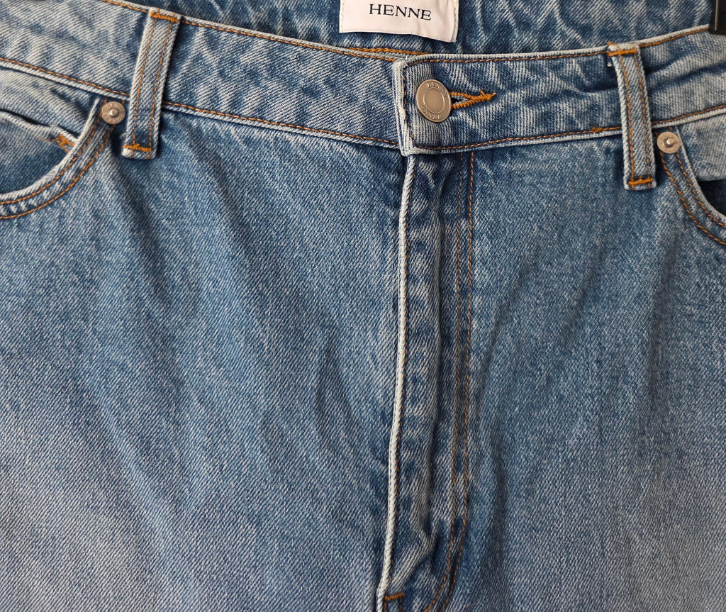Henne jeans spijkerbroek blauw Valentina blauw w33 tweedehands designer dames