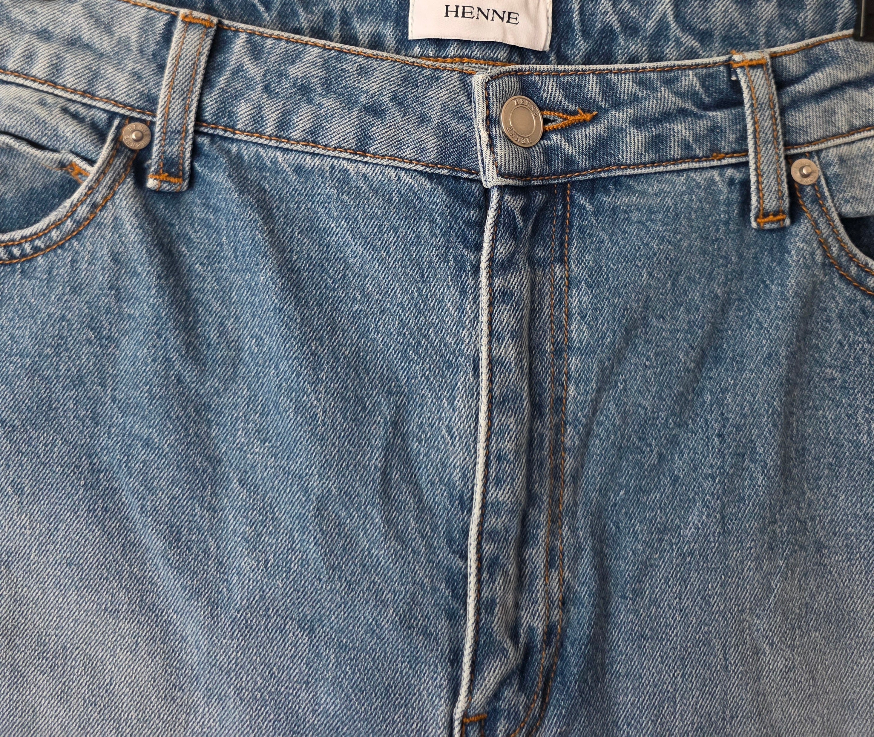 Henne jeans spijkerbroek blauw Valentina blauw w33 tweedehands designer dames