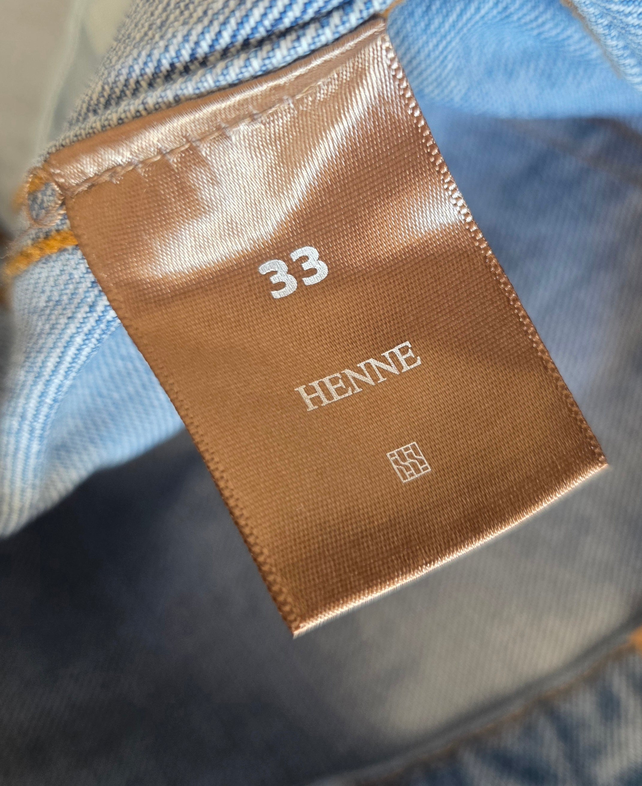 Henne jeans spijkerbroek blauw Valentina blauw w33 tweedehands designer dames