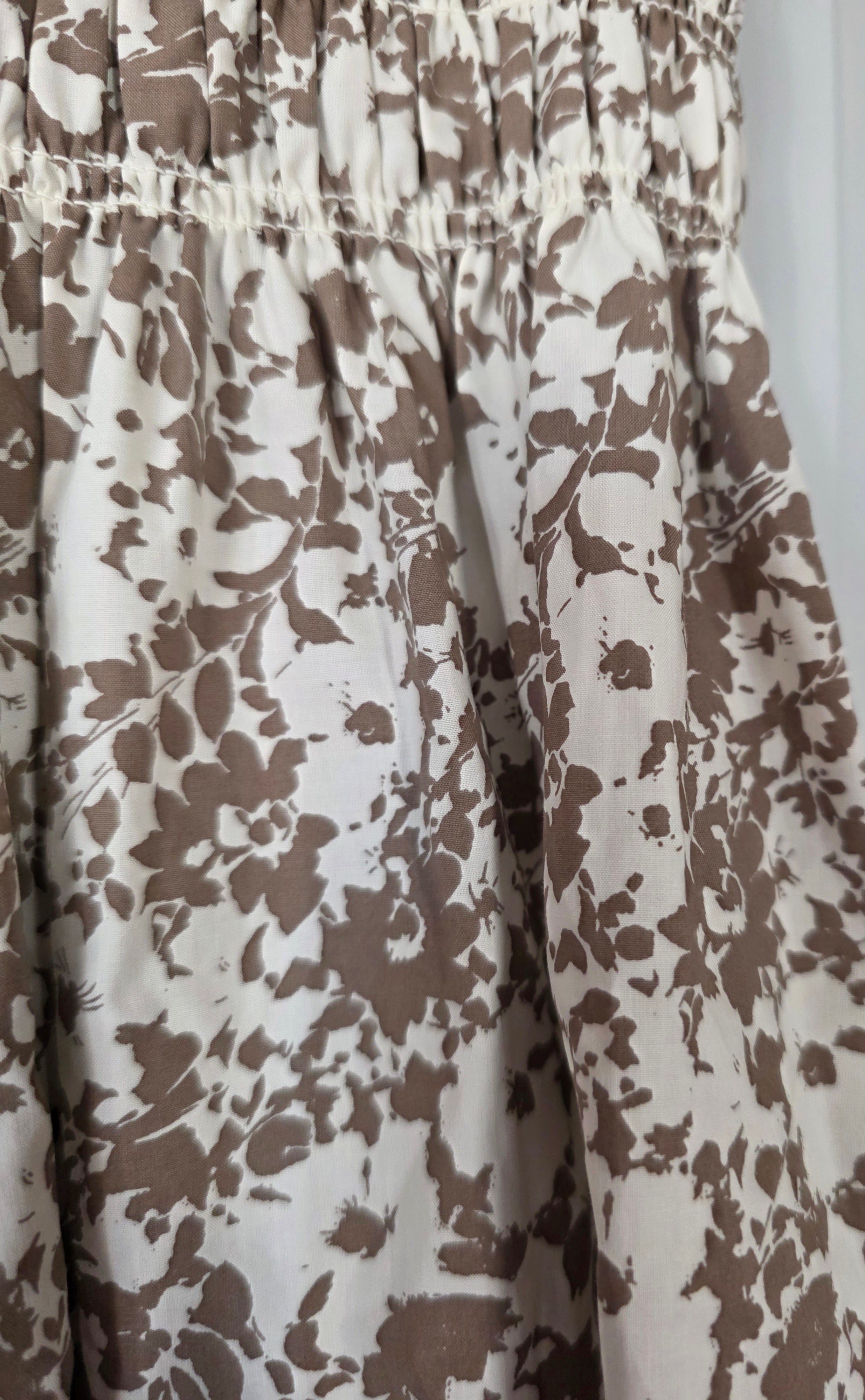Rails midi rok Selena creme bruin S 36 floral tweehands dames