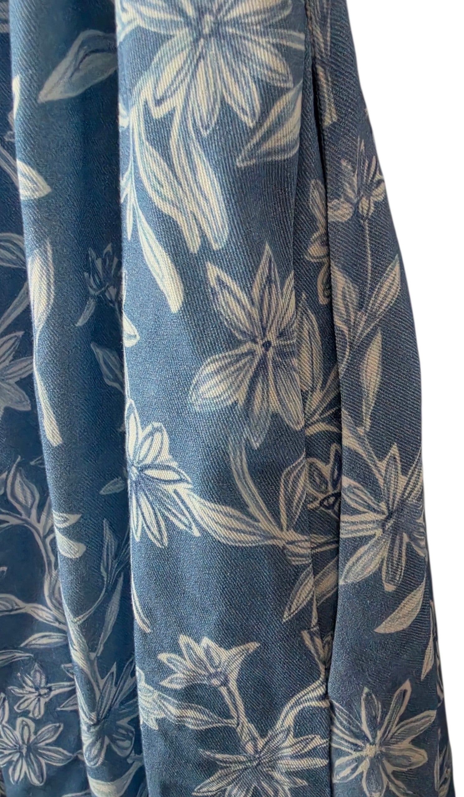 Lot Keckeis jurk Lucy Blauw wit bloemen M tweedehands nieuw dames designer
