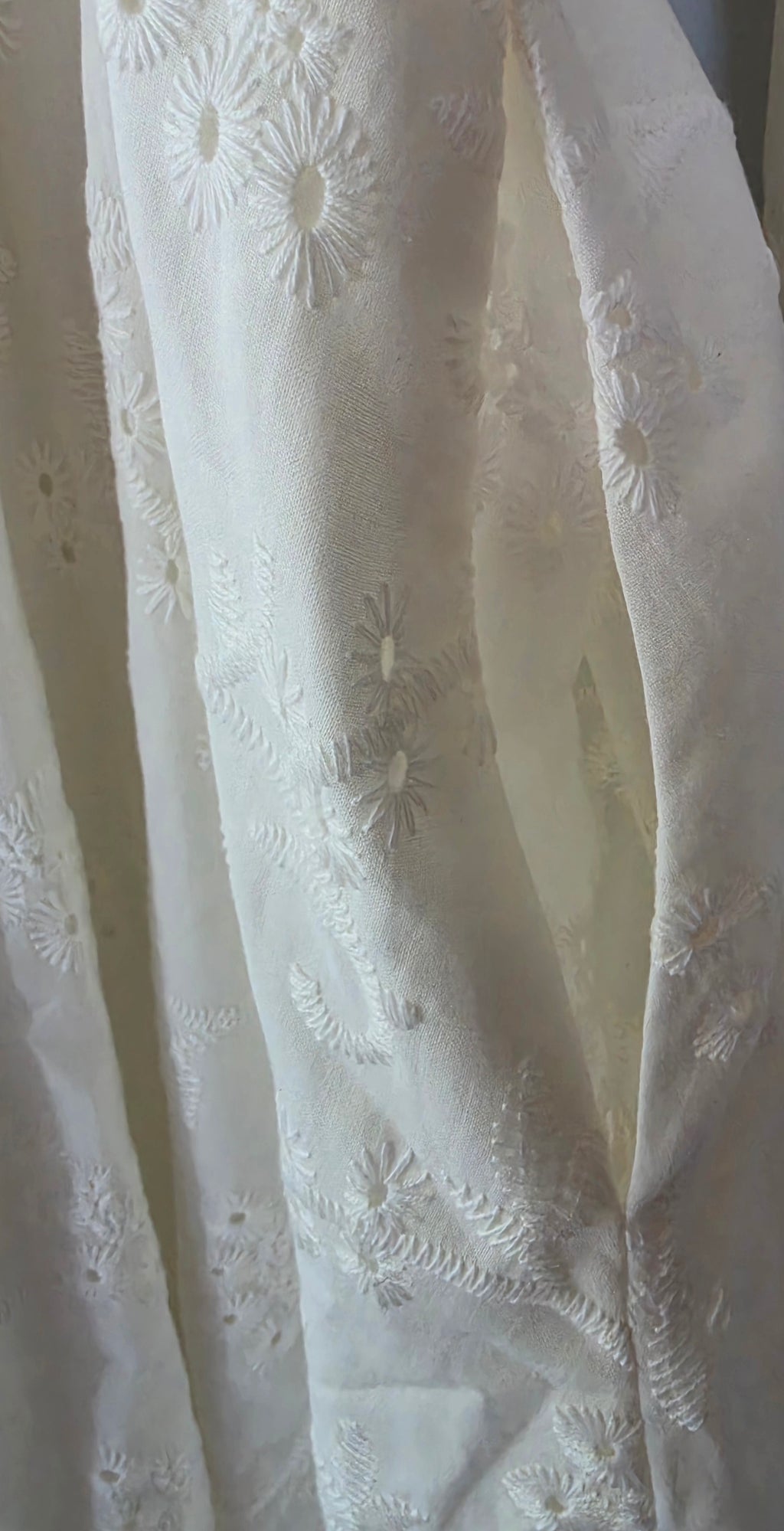 Lot Keckeis jurk Romijn wit broderie 38 M tweedehands dames