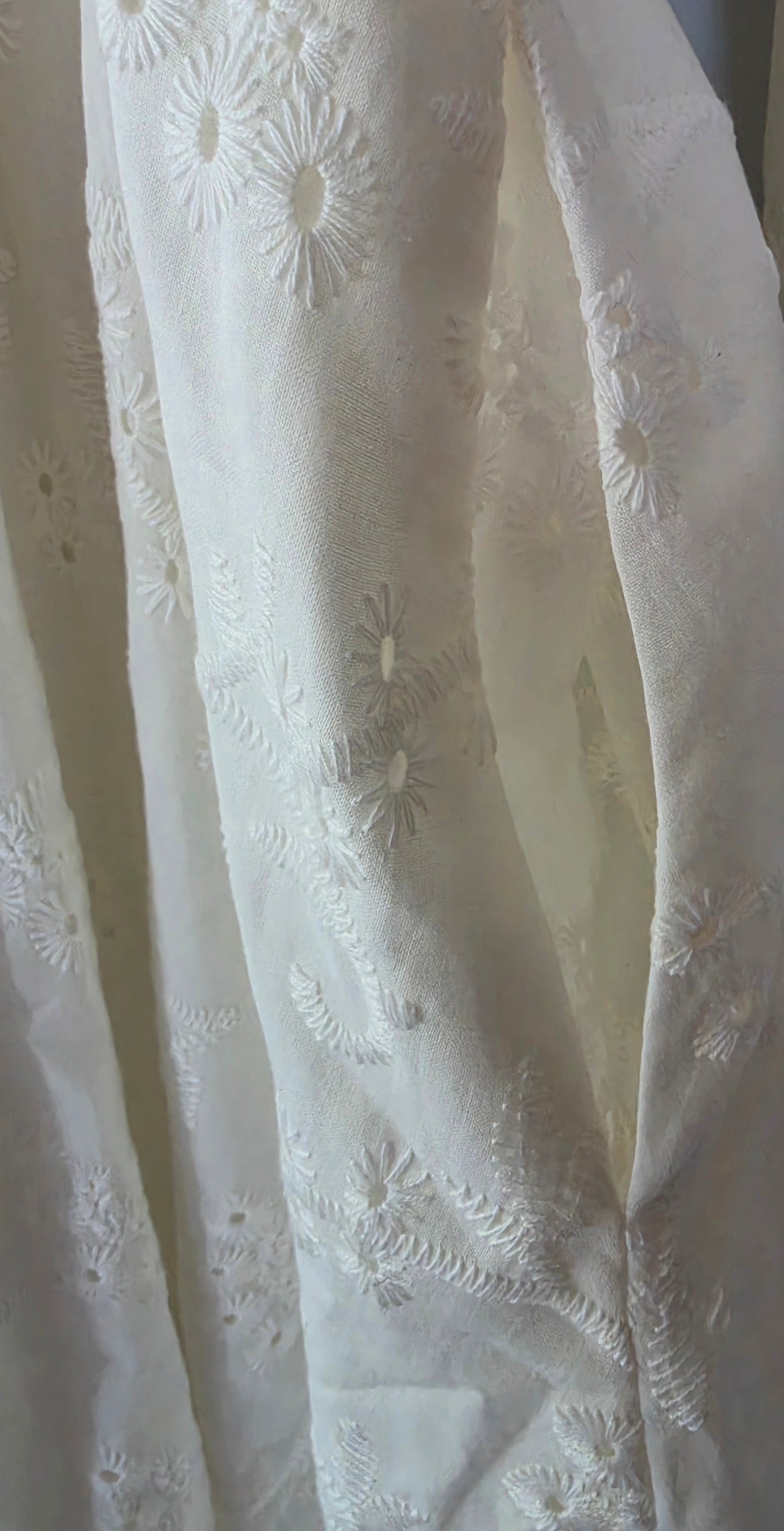 Lot Keckeis jurk Romijn wit broderie 38 M tweedehands dames