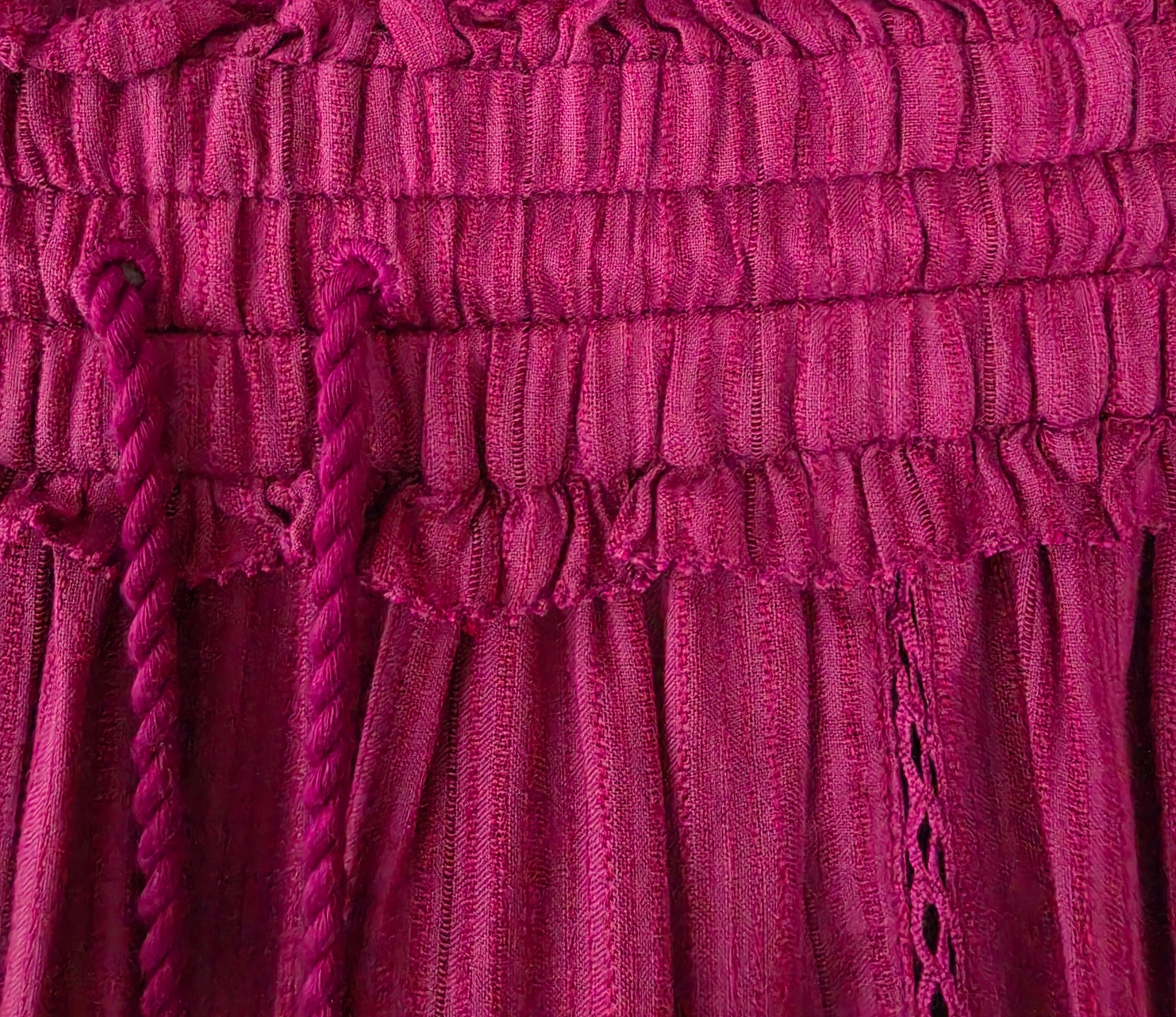 Isabel Marant rok Lioline roze 38 M katoen linnen tweedehands designer dames