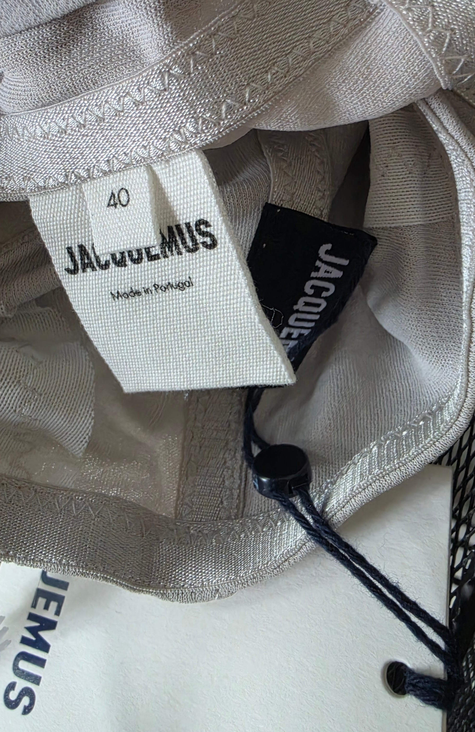 Jacquemus Le Haut Underwire bh top grijs FR40 tweedehands designer dames