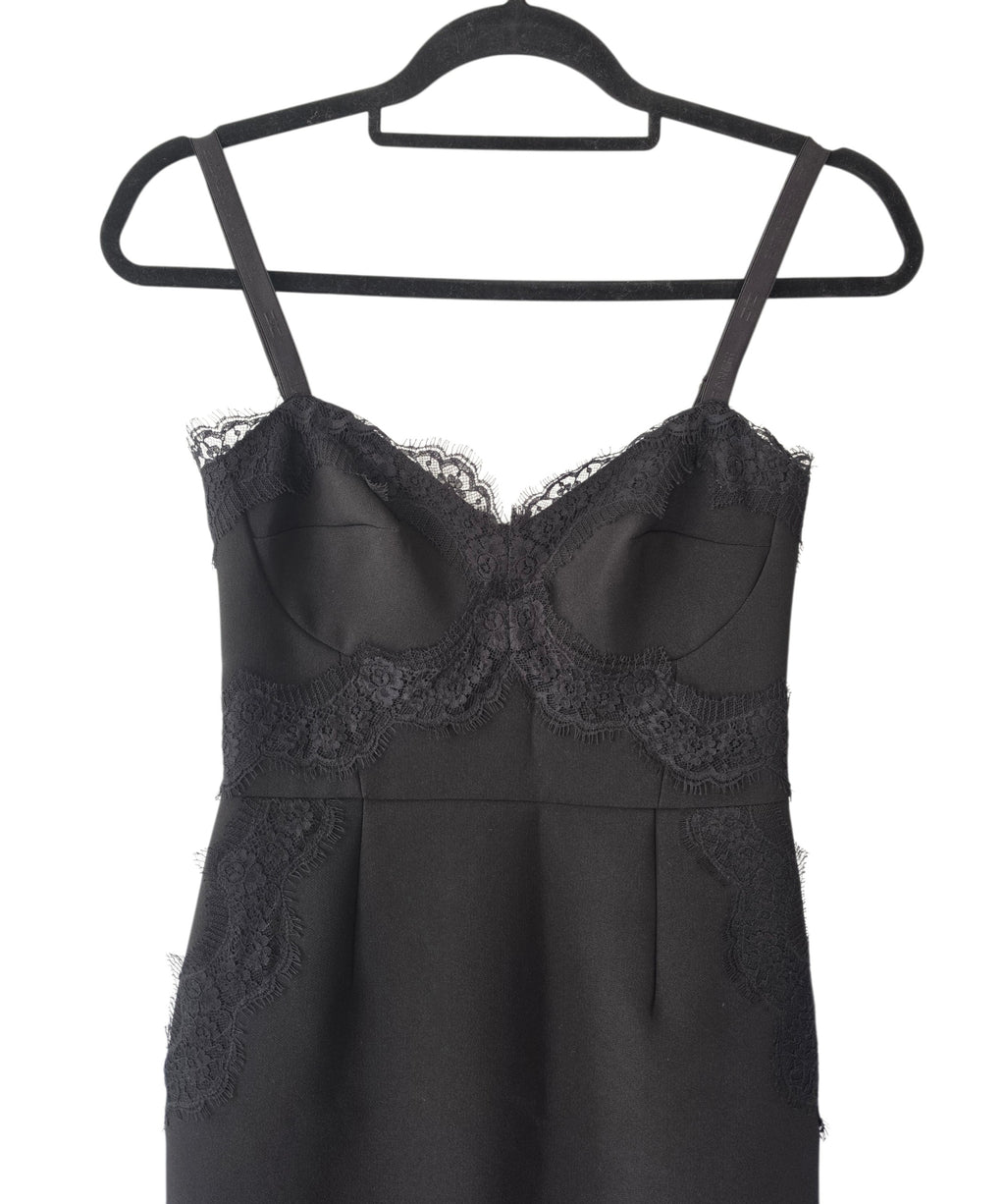 Elisabetta Franchi bodycon kanten jurk zwart IT40 34 xs tweedehands designer dames