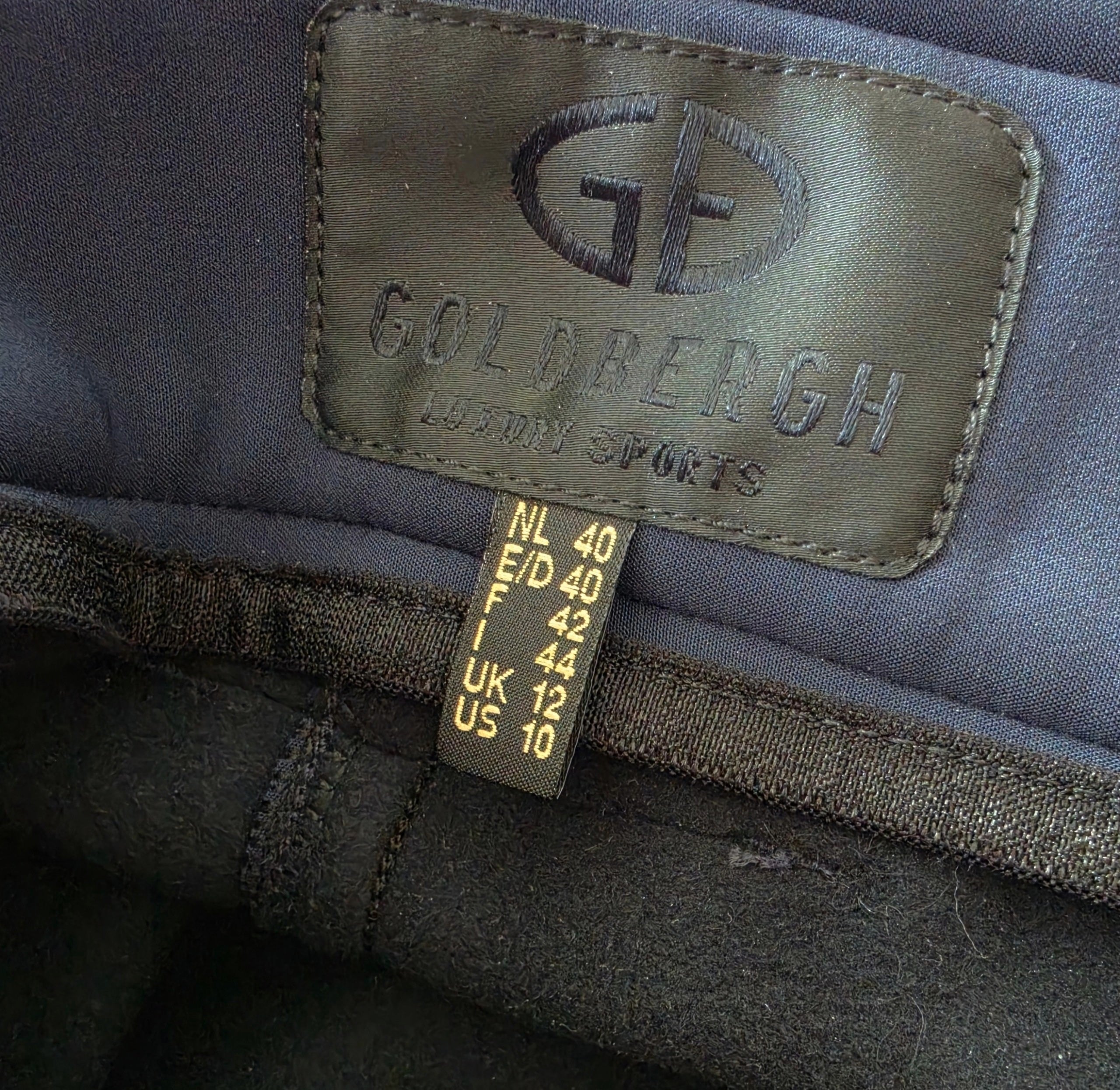 Goldbergh ski broek Pippa blauw 40 L skinny fit mid waist tweedehands designer dames