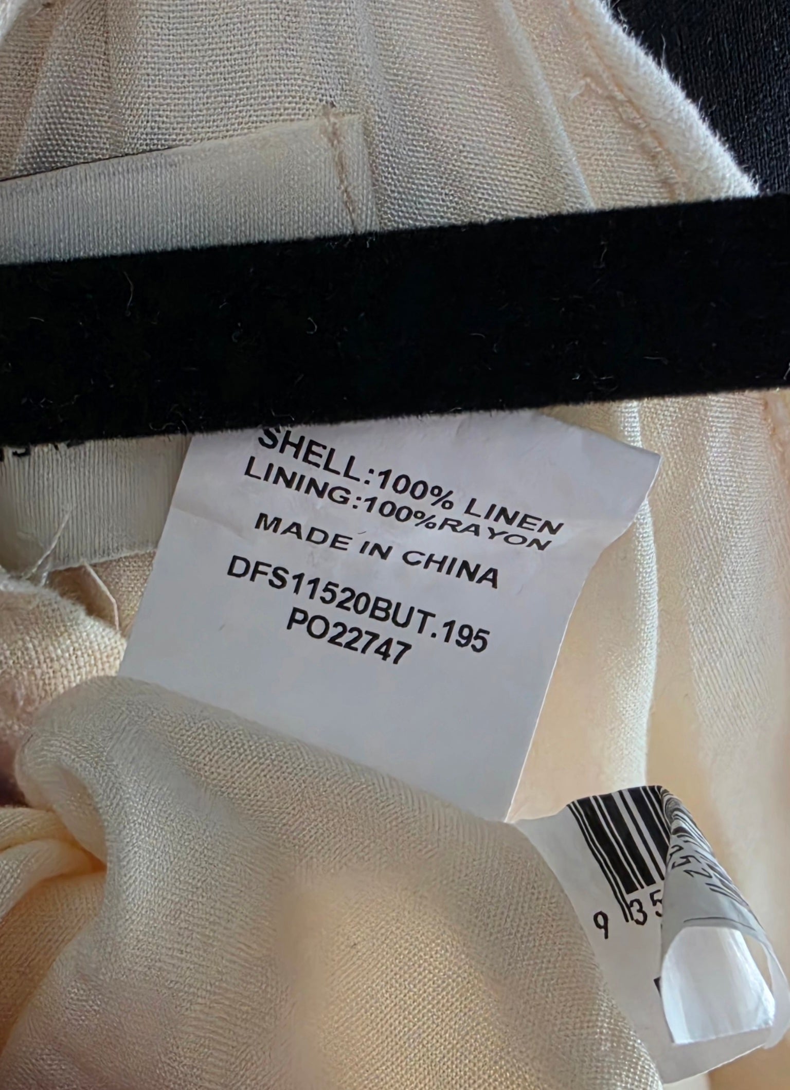 Dissh cut out mini jurk linnen creme xl 42 tweedehands dames