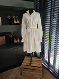 Lot Keckeis jurk Romijn wit broderie 38 M tweedehands dames