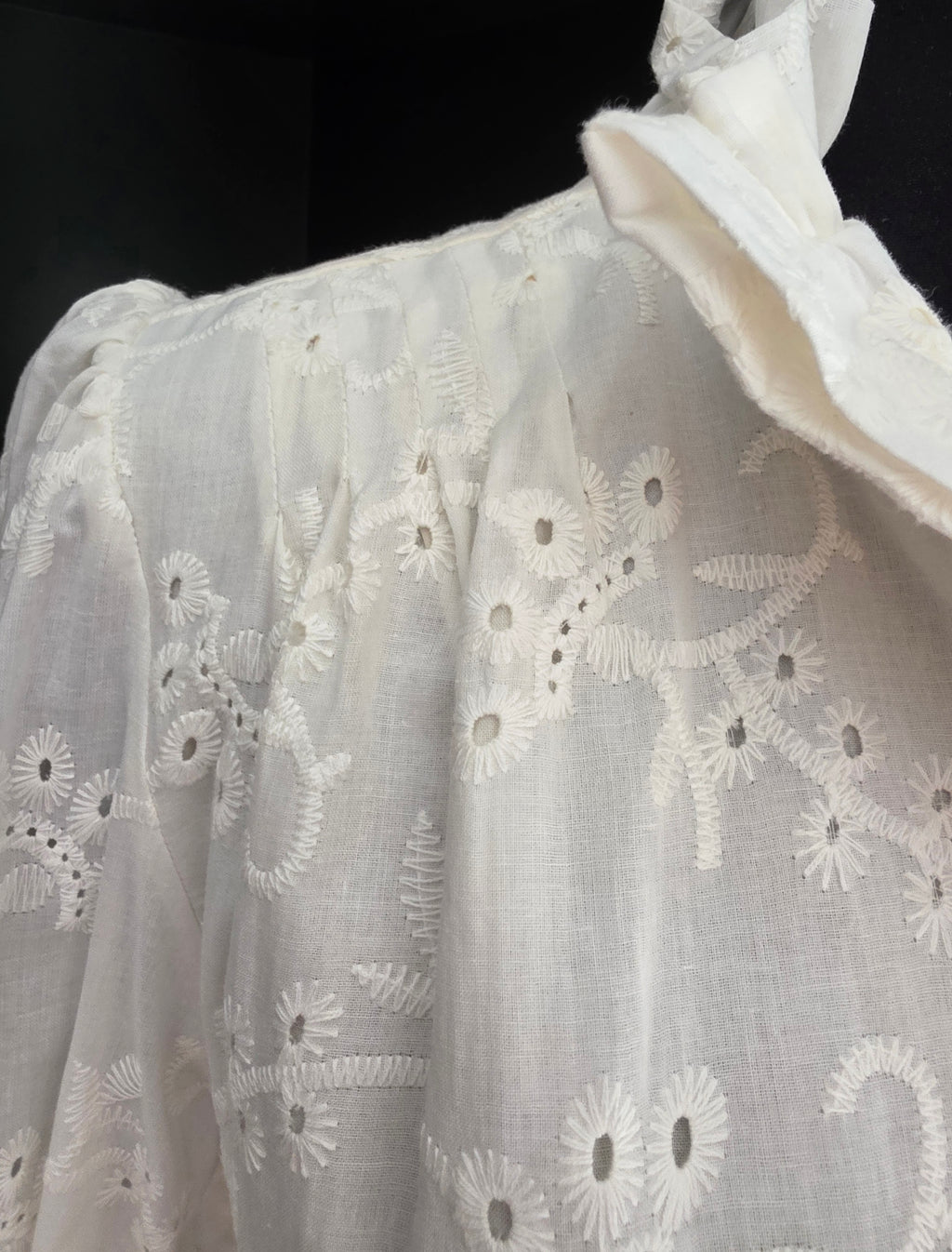 Lot Keckeis jurk Romijn wit broderie 38 M tweedehands dames