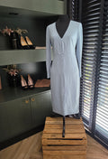 Intropia midi jurk blauw 38 M tweedehands dames designer