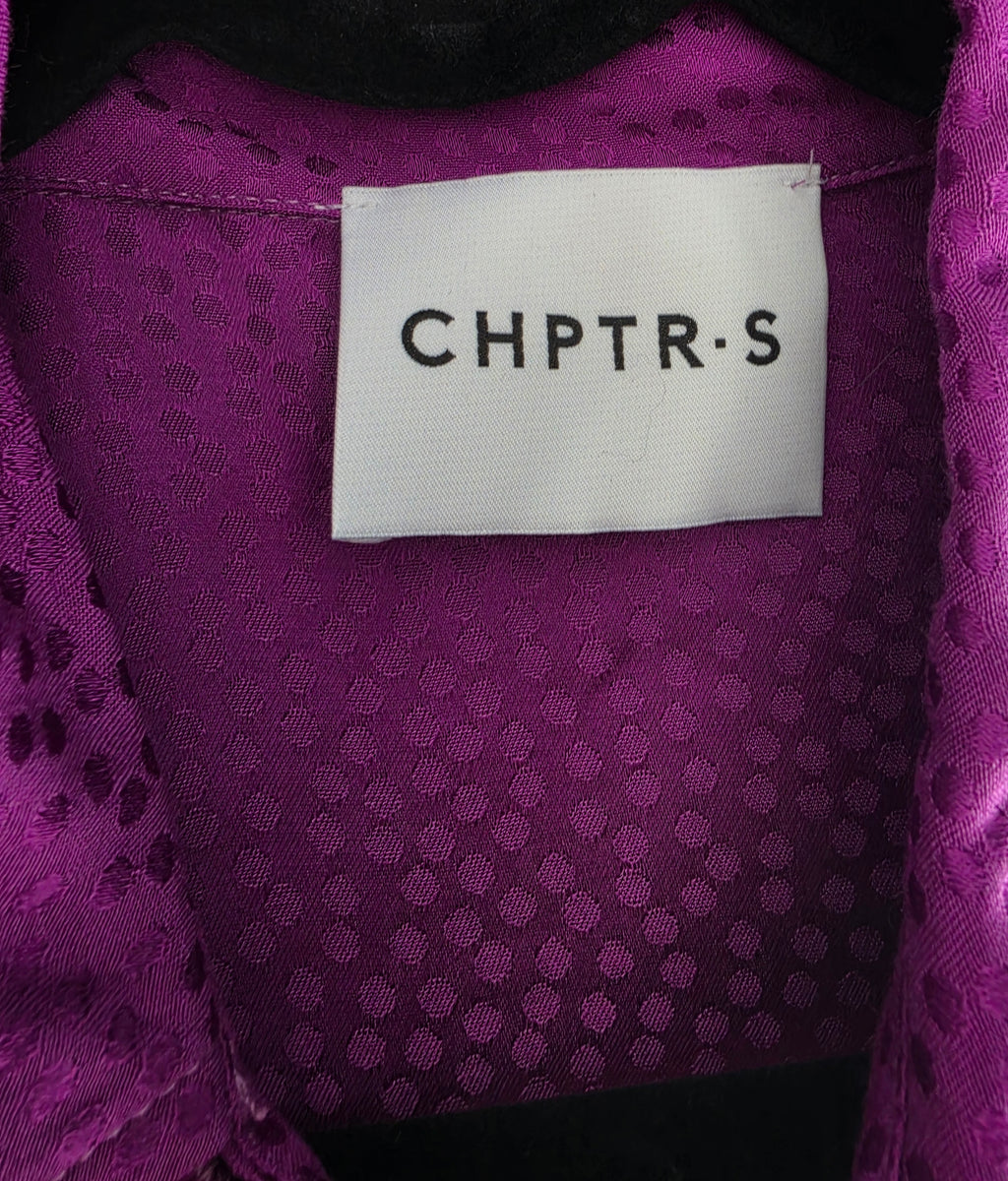 Chptr-S chptrs lange maxi jurk paars xs 34 tweedehands dames designer