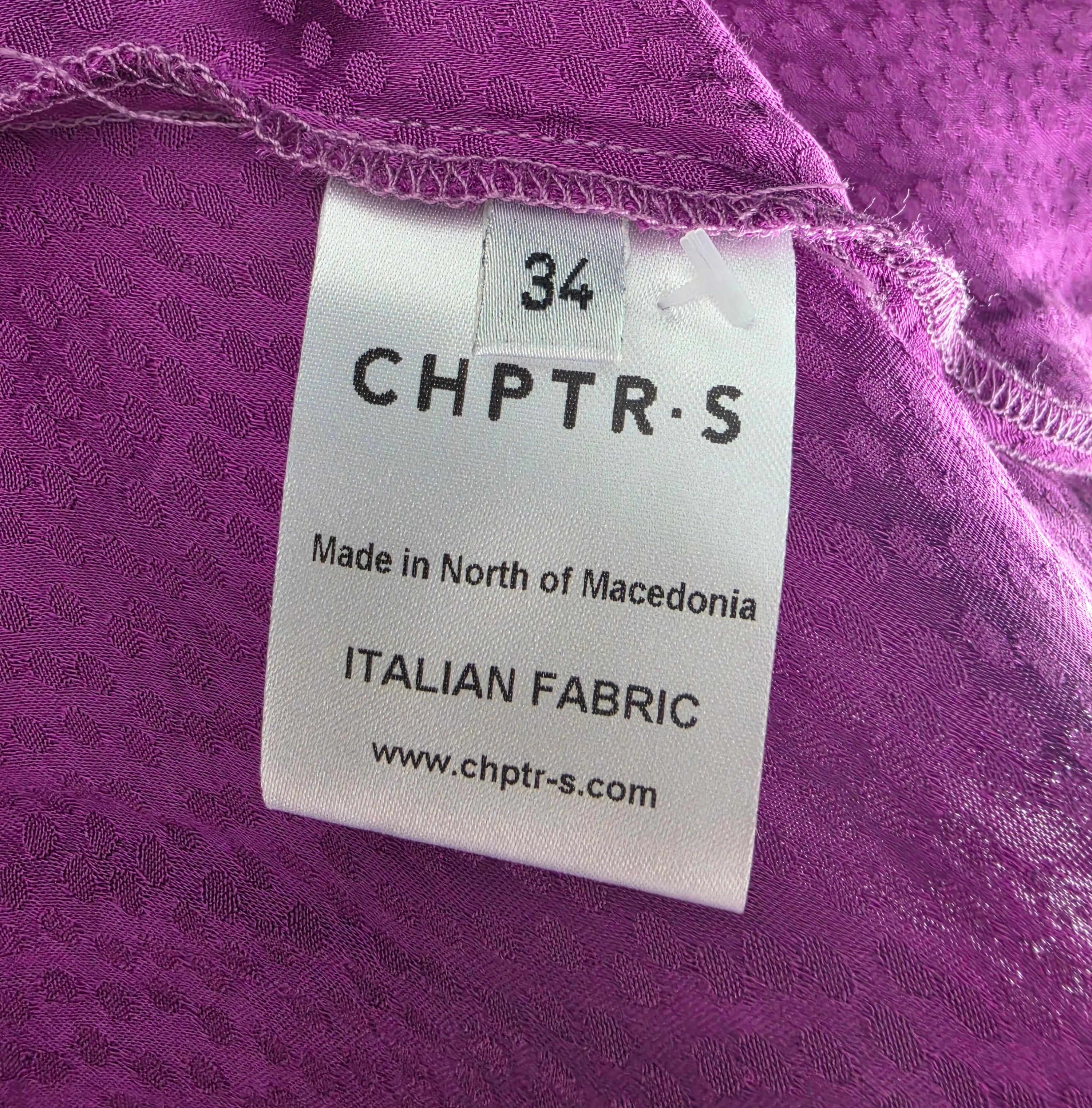 Chptr-S chptrs lange maxi jurk paars xs 34 tweedehands dames designer