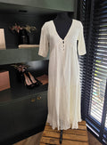 Sabo midi jurk Vittoria wit S 36 tweedehands designer dames