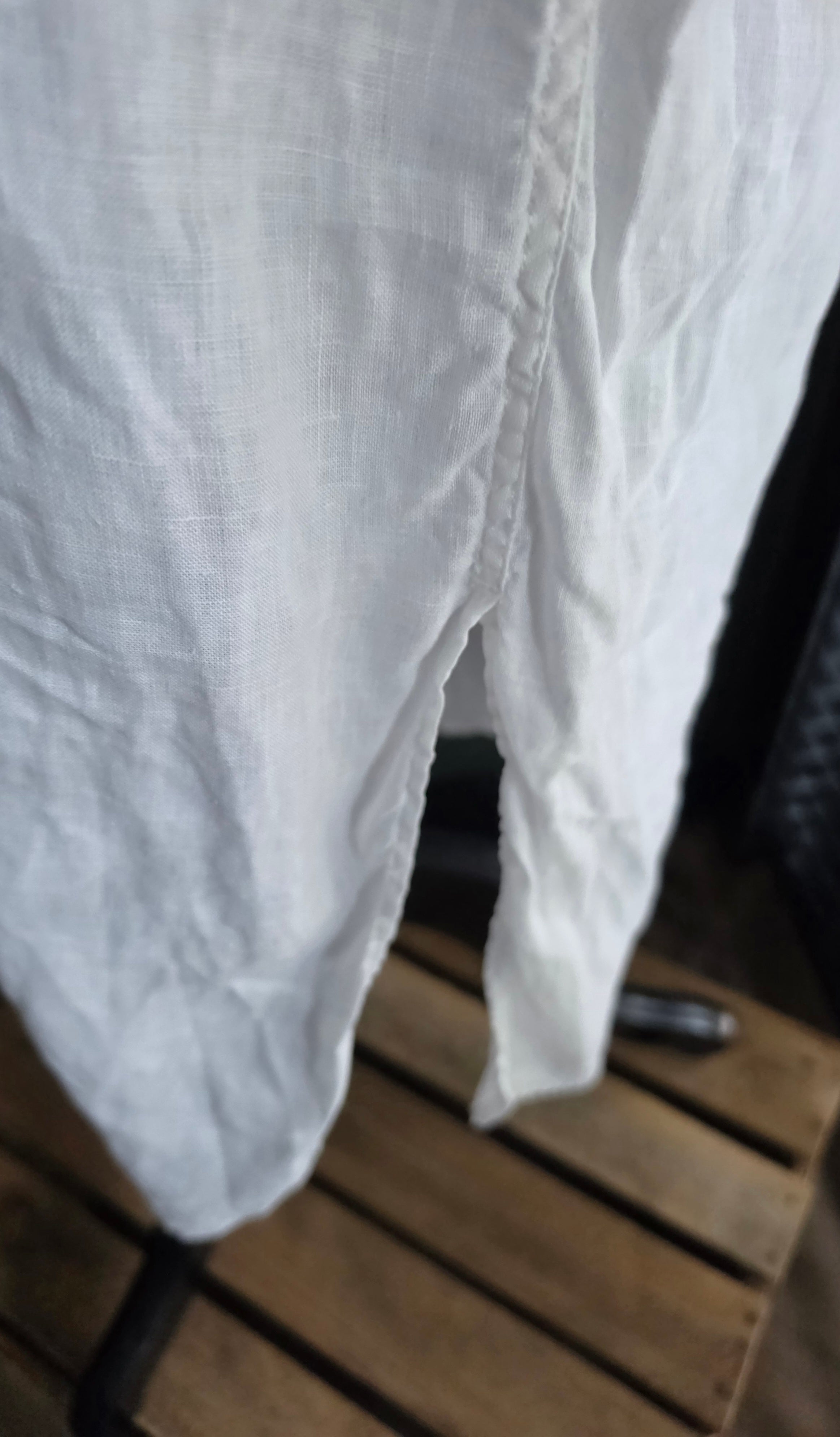 Mrs Mood Portugal linnen midi jurk L 40 tweedehands dames