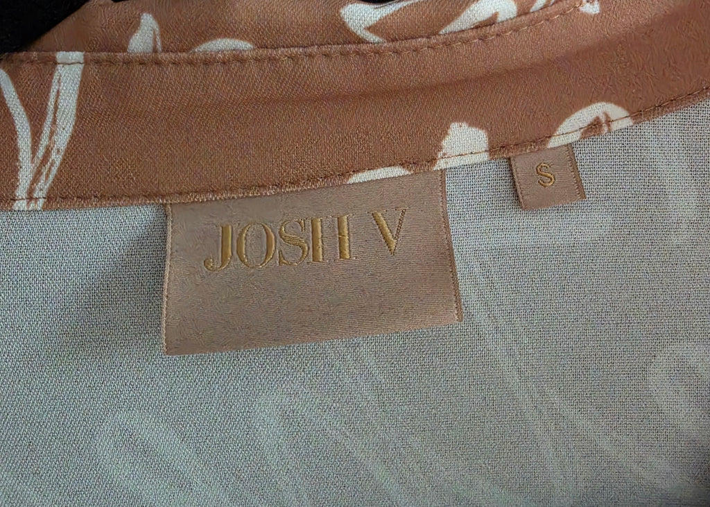 Josh V midi jurk Gianne S 36 indian tan bruin tweedehands dames designer