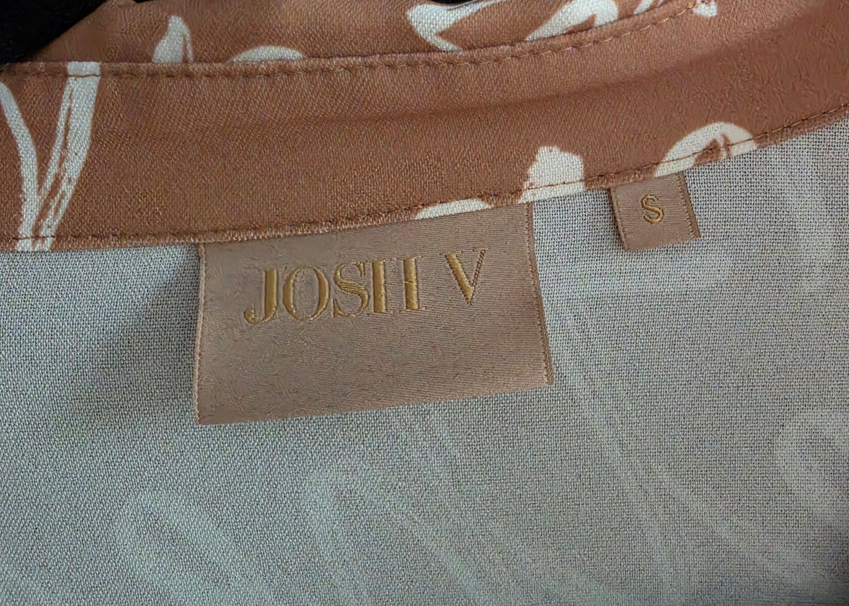 Josh V midi jurk Gianne S 36 indian tan bruin tweedehands dames designer