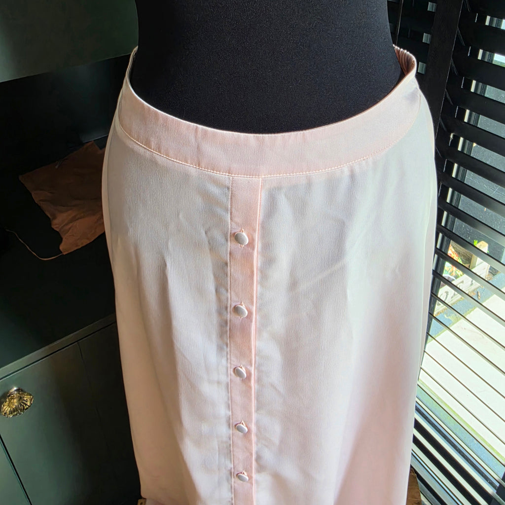 March 23 satijnlook setje Midi rok  en top 36 38 M tweedehands dames designer