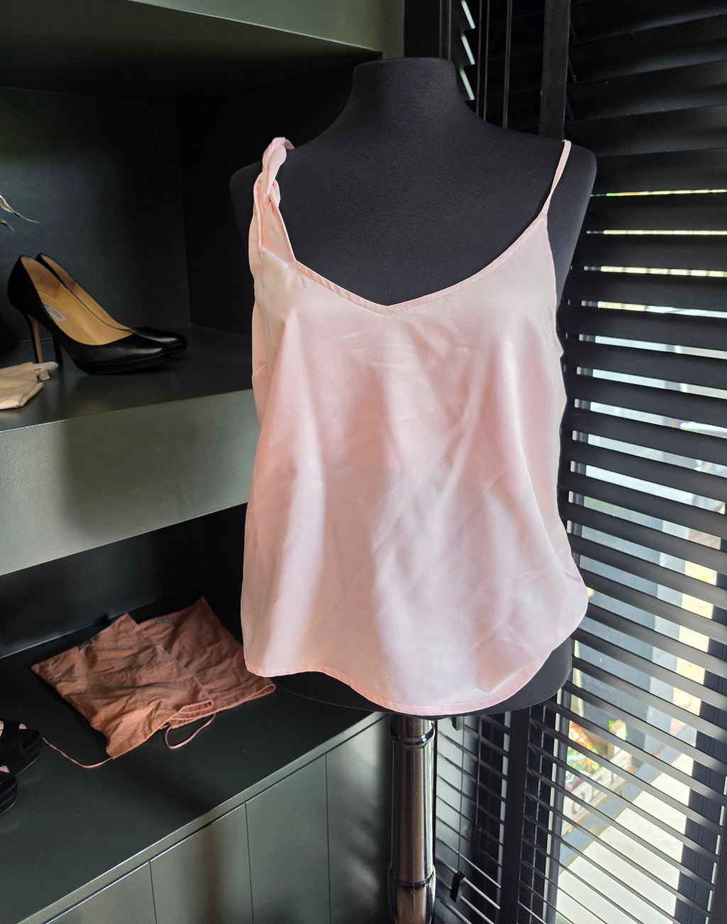 March 23 satijnlook setje Midi rok  en top 36 38 M tweedehands dames designer