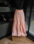 Mara Hoffman maxi rok Carmen roze S 36 resortwear tweedehands dames organic cotton