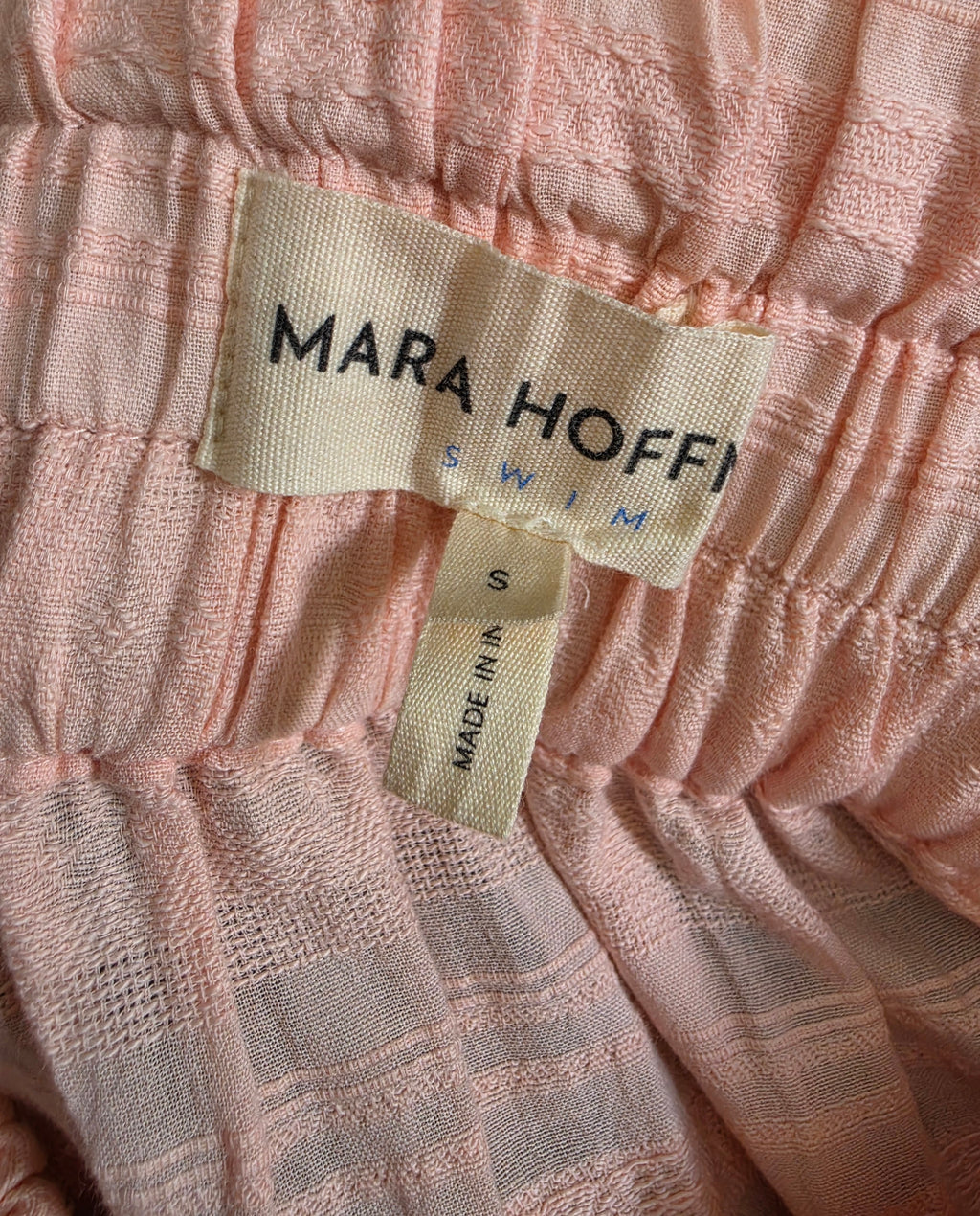 Mara Hoffman maxi rok Carmen roze S 36 resortwear tweedehands dames organic cotton