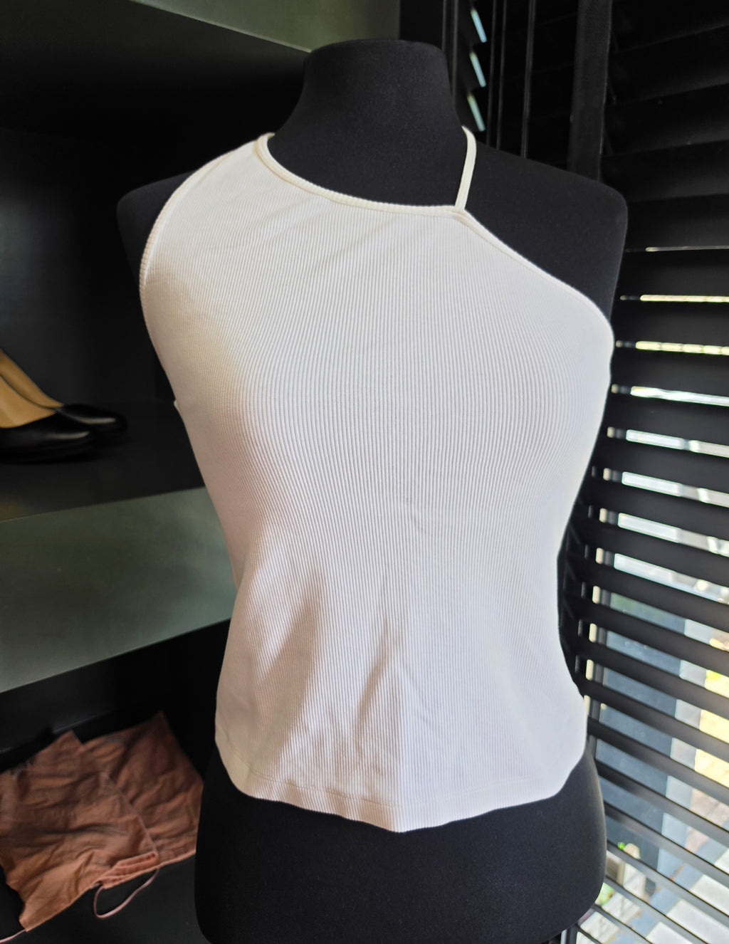 Gauge81 halter top rib wit S 36