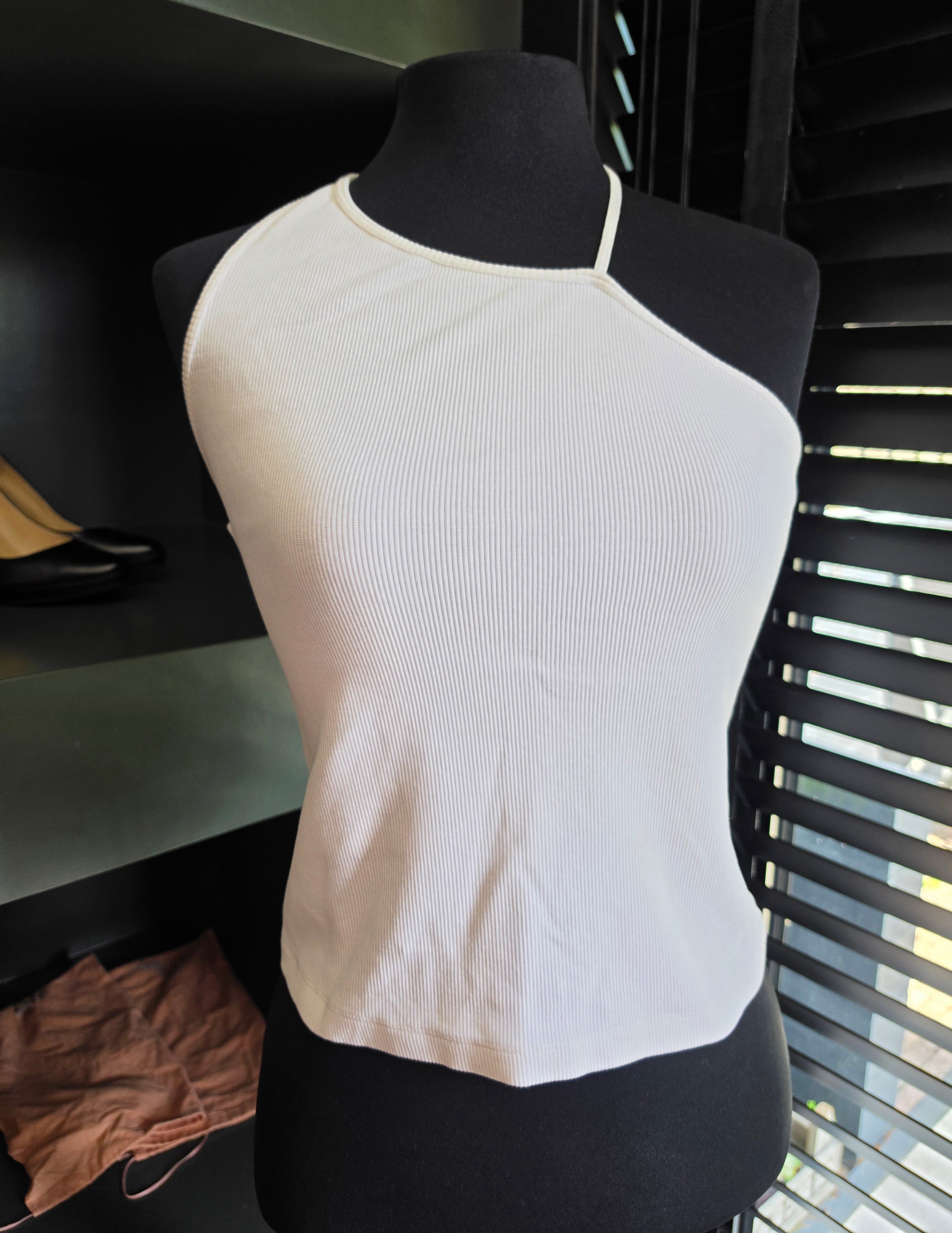 Gauge81 halter top rib wit S 36