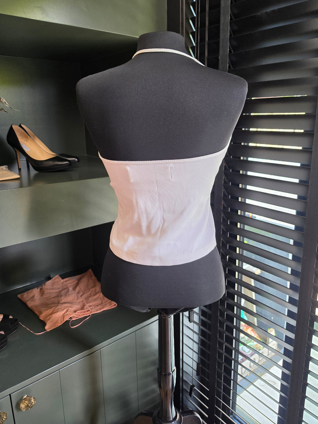 Gauge81 halter top rib wit S 36