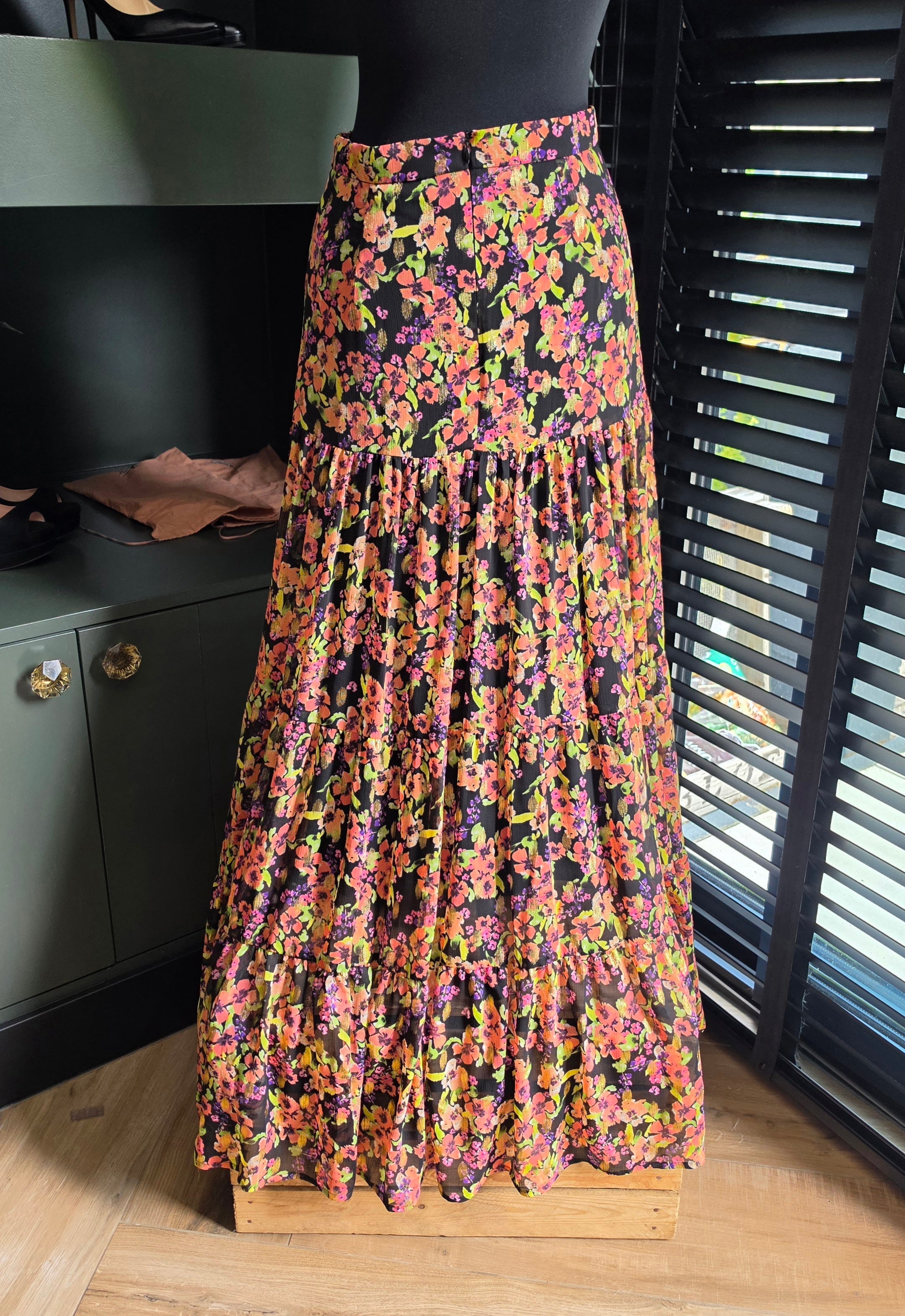 Ladress maxi rok Miley floral xs 34 tweedehands dames