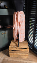 March23 knoop midi rok split xs 34 linnen tweedehands dames