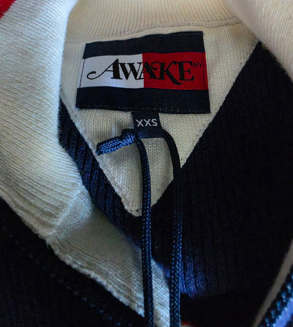 Tommy Hilfiger x Awake NY Racer knit top xxs 34 tweedehands dames