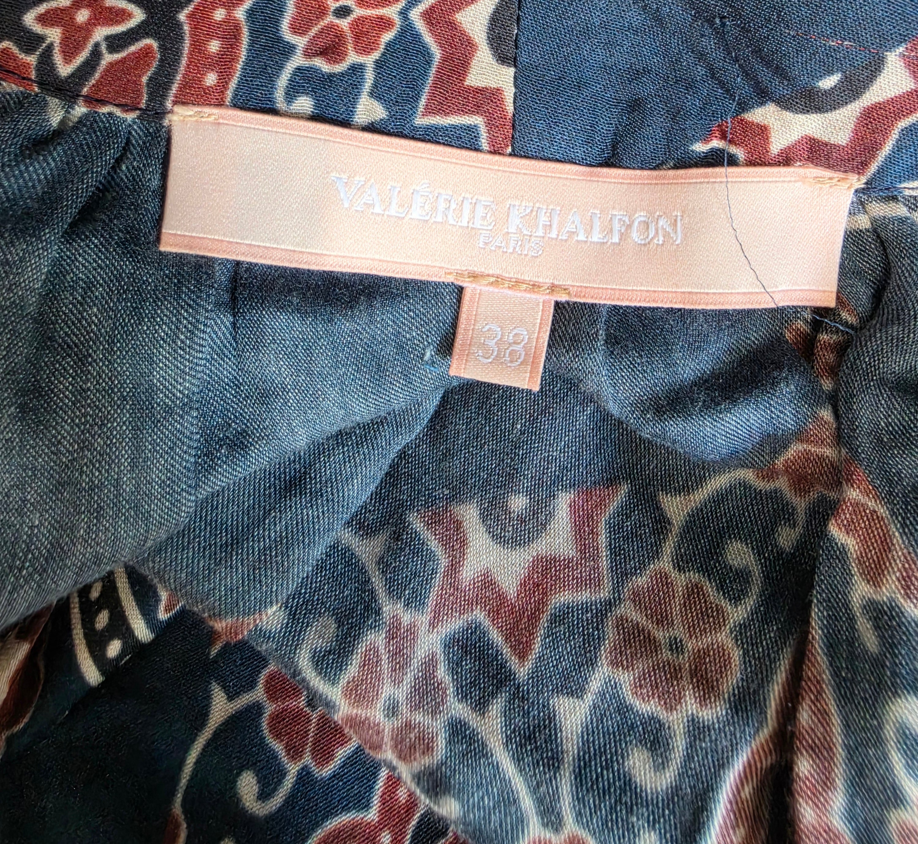 Valerie Khalfon top Gala blauw 38 M tweedehands dames designer