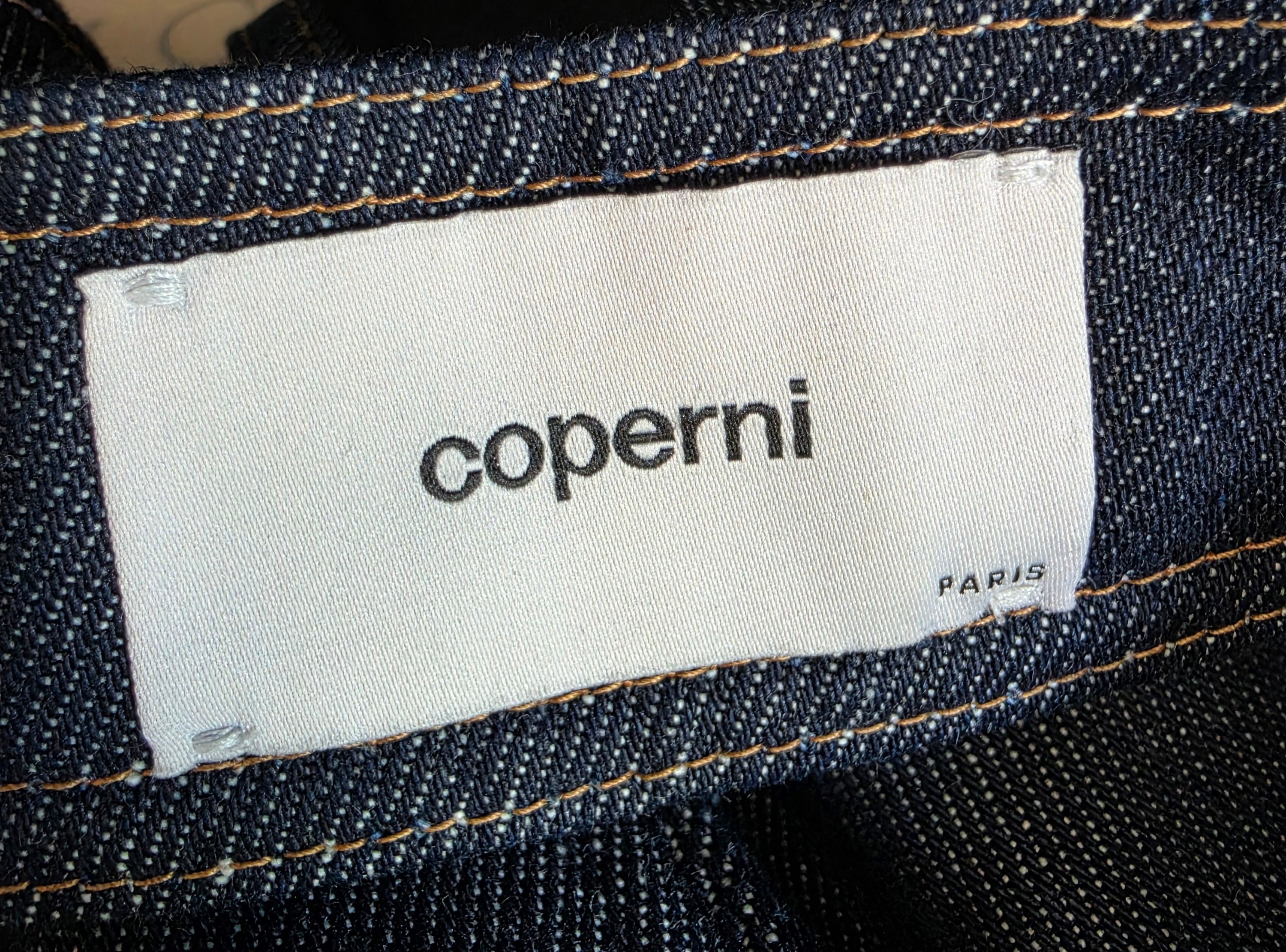 Coperni denim halter gilet top blauw FR40 ongedragen tweedehands designer dames