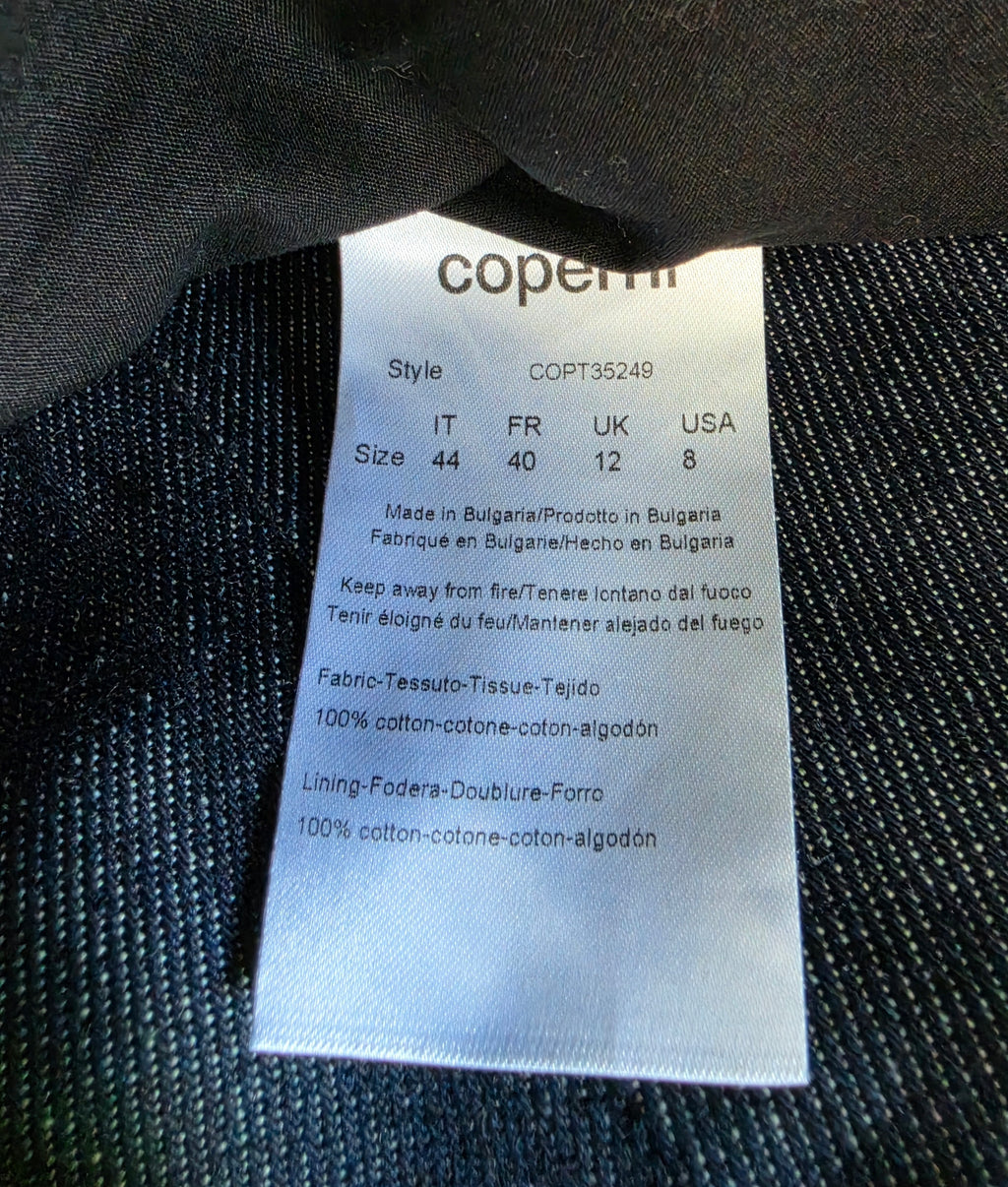 Coperni denim halter gilet top blauw FR40 ongedragen tweedehands designer dames