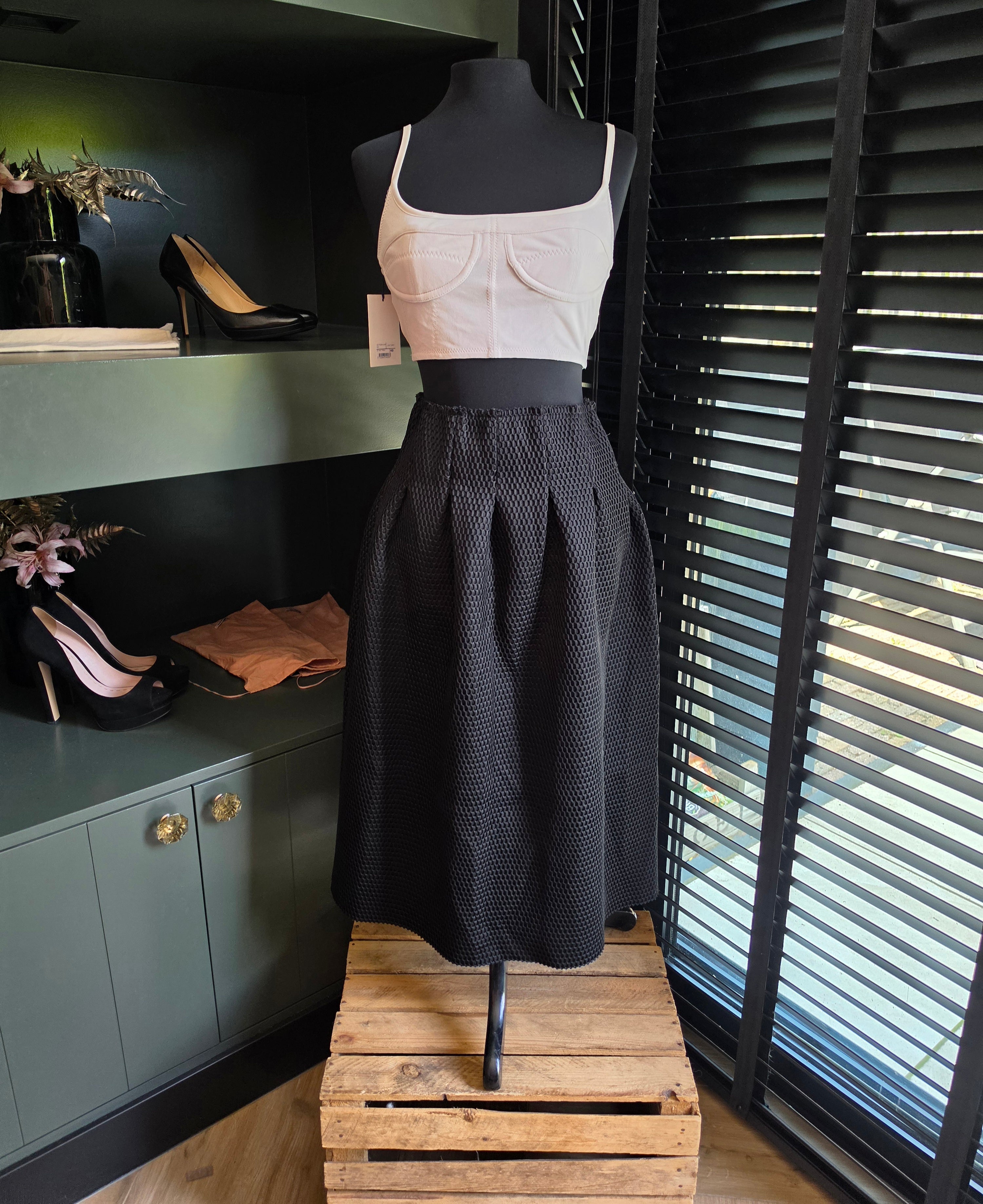 Jacquemus Le Haut Underwire bustier top grijs FR40 tweedehands designer dames