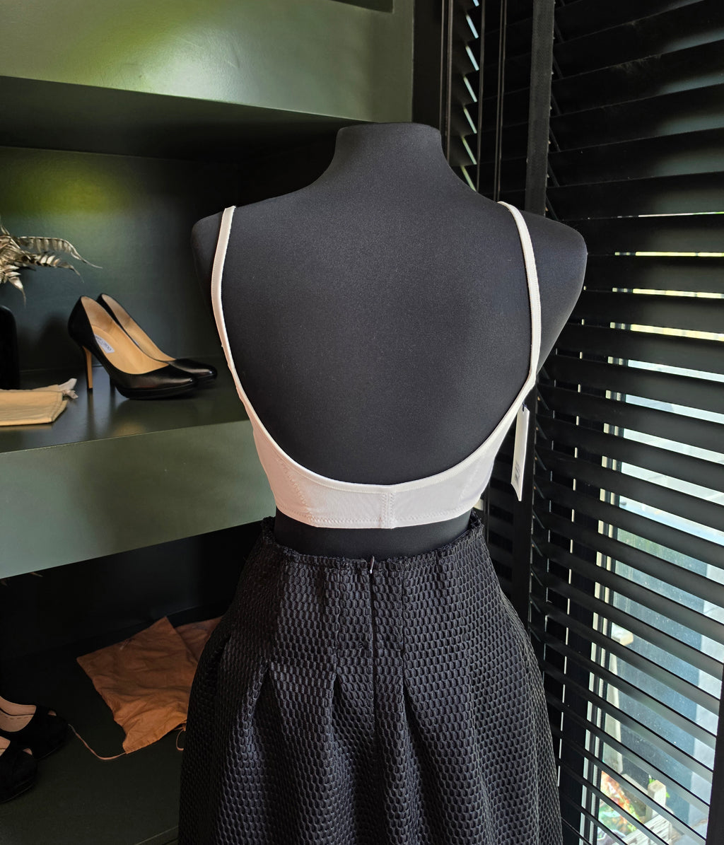 Jacquemus Le Haut Underwire bustier top grijs FR40 tweedehands designer dames