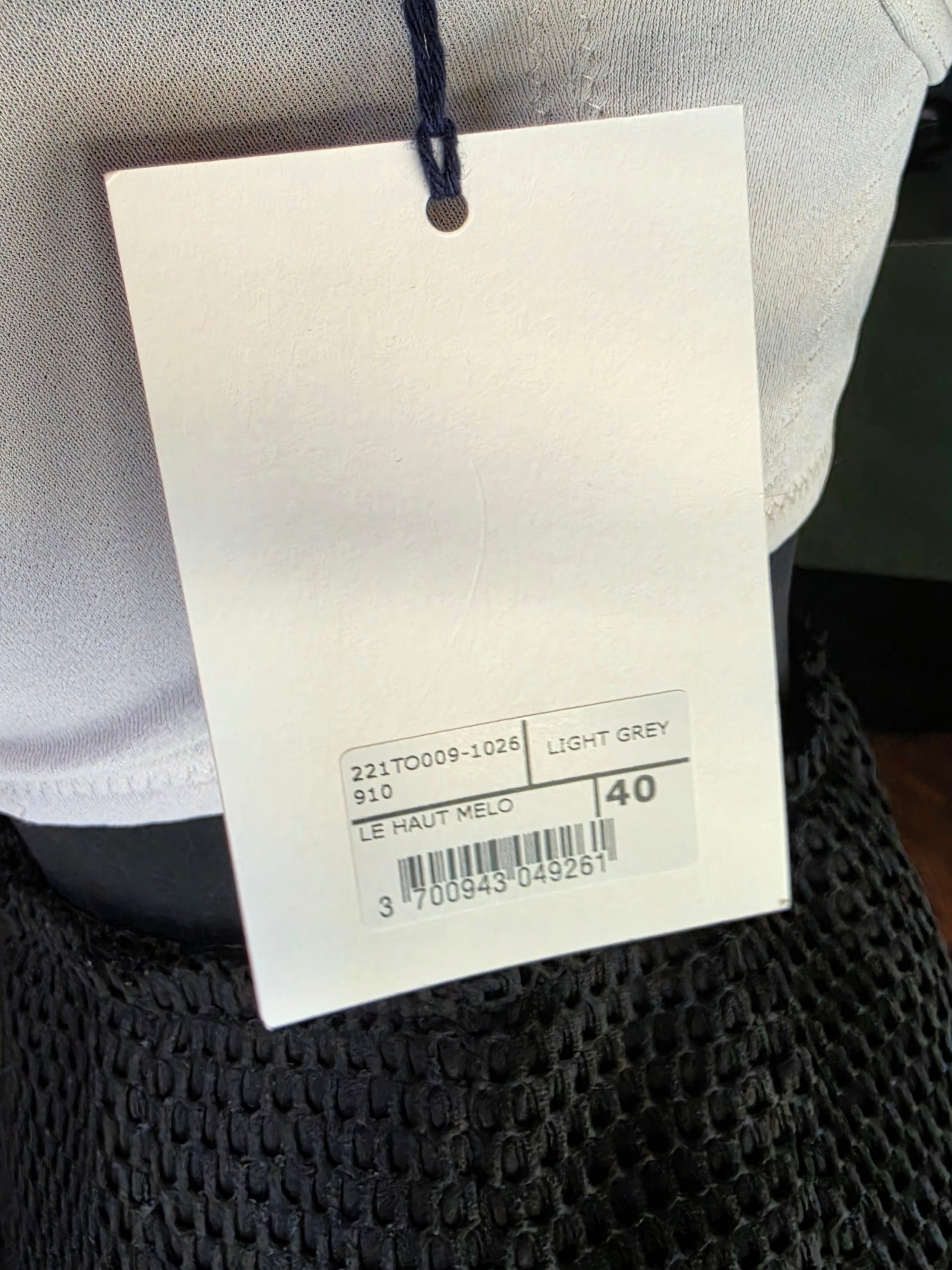 Jacquemus Le Haut Underwire bustier top grijs FR40 tweedehands designer dames