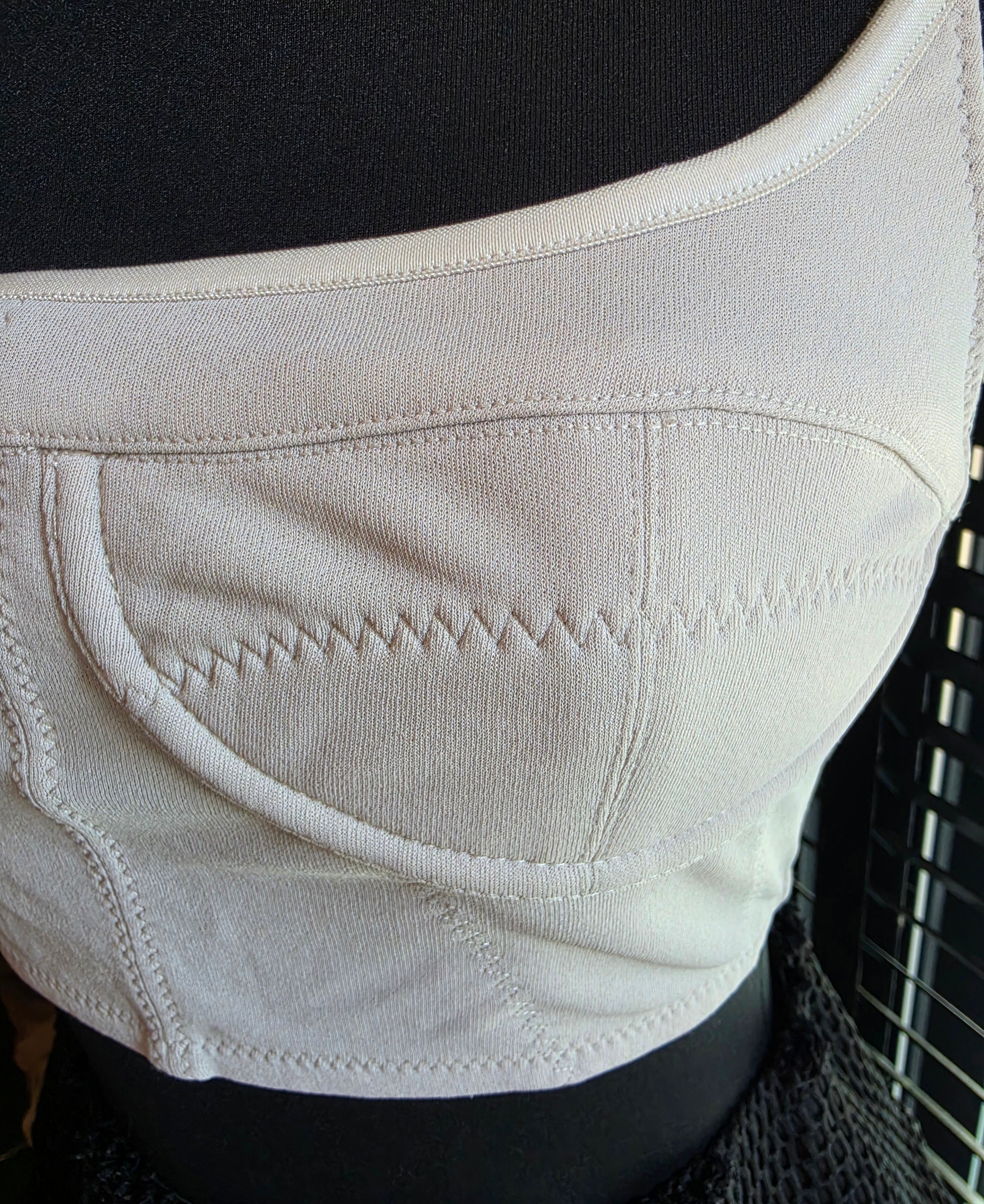 Jacquemus Le Haut Underwire bustier top grijs FR40 tweedehands designer dames