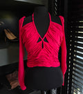 Self-Portrait cut out roze halter top maat 40 tweedehands designer dames