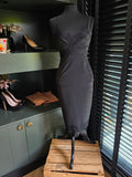 Elisabetta Franchi bodycon kanten jurk zwart IT40 34 xs tweedehands designer dames