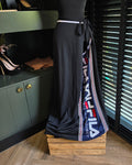 Y/Project x Fila lange maxi wikkel rok zwart 36 S tweedehands designer dames