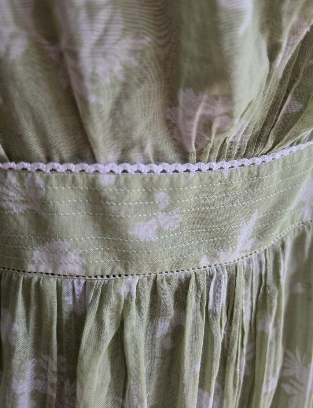 Stella Mccartney catwalk jurk groen chiffon voilant 38 M tweedehands designer dames