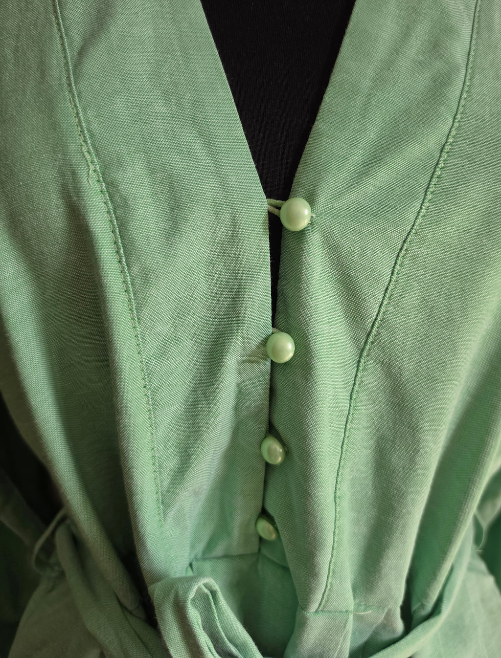 Mochy korte jurk groen M/L tweedehands dames