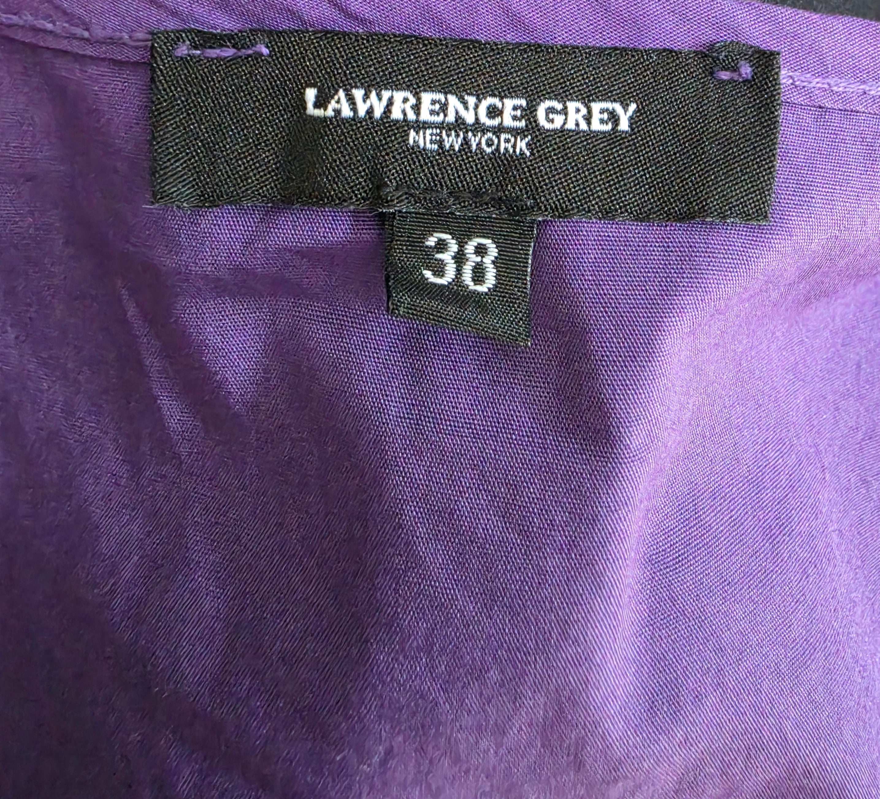 Lawrence Grey mouwloze maxi jurk paars 38 M tweedehands dames