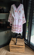 Gundrun Sjoden wikkel jasje kimono 42 xl katoen tweedehands dames
