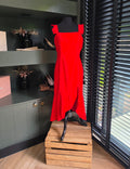 Finders Keepers midi jurk rood 38 M tweedehands dames