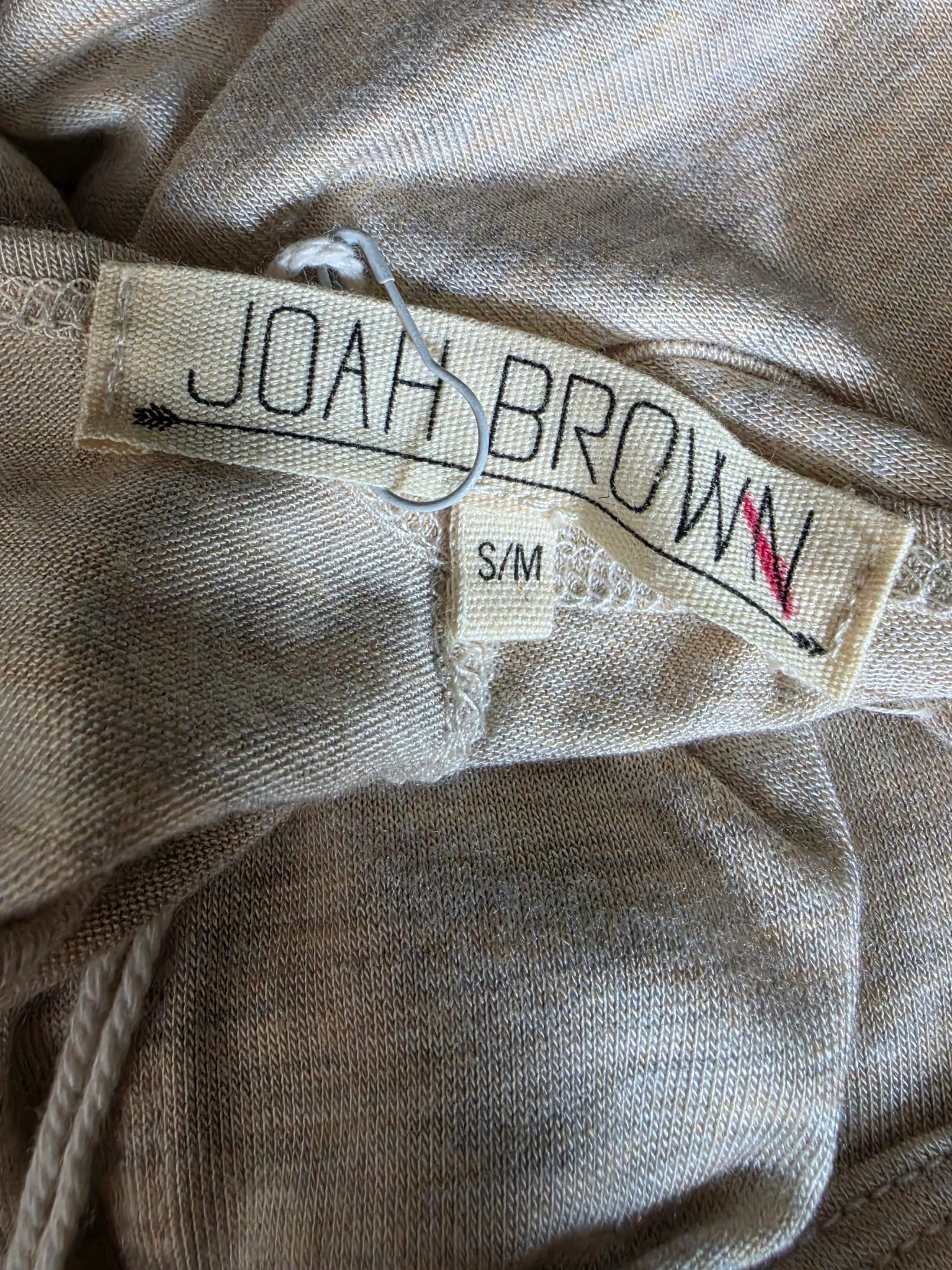 Joah Brown oversized racerback tank top beige s/m tweedehands dames